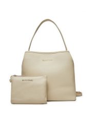 Valentino Torebka Brixton VBS7LX03 Écru. Torebki klasyczne damskie Valentino, bez wzorów, ze skóry, bez dodatków. Za 439.99 zł.