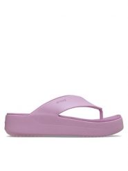 Crocs Japonki Getaway Platform Flip 209410 Różowy. Czerwone klapki damskie Crocs, bez wzorów, z tworzywa sztucznego, bez obcasa. Za 199.99 zł.