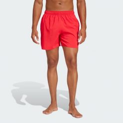 Szorty do pływania Solid CLX Short-Length. Czarne szorty męskie Adidas, bez wzorów, z materiału, klasyczne. Za 111.00 zł.