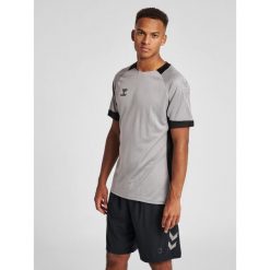 Koszulka do piłki nożnej męska Hummel hml LEAD. Szare t-shirty sportowe męskie HUMMEL, na lato, m, bez ramiączek, do piłki nożnej. W wyprzedaży za 130.00 zł.