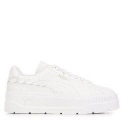 Buty sportowe damskie Puma Karmen. Białe buty sportowe na co dzień damskie Puma, bez wzorów, z materiału. Za 266.00 zł.