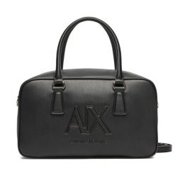 Torebka Armani Exchange. Czarne torebki klasyczne damskie Armani Exchange, bez wzorów, bez dodatków. Za 619.99 zł.