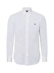 Polo Ralph Lauren koszula casual Mężczyźni Comfort Fit Bawełna biały, S. Białe koszule męskie Polo Ralph Lauren, m, bez wzorów, z bawełny, bez kołnierzyka, bez ramiączek. Za 399.95 zł.