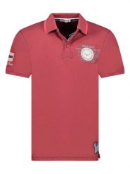 Geographical Norway Koszulka polo "Kilsvik" w kolorze czerwonym rozmiar: XL. Czerwone koszulki polo męskie Geographical Norway, xl, bez wzorów, z bawełny, bez ramiączek. Za 96.60 zł.