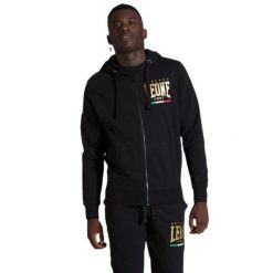 Bluza wygodny z bawełna z kaptur na co dzień. Czarne bluzy sportowe męskie LEONE 1947 APPAREL, s, z bawełny. Za 147.31 zł.