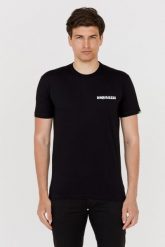 DSQUARED2 Czarny t-shirt męski cool fit. Czarne t-shirty męskie Dsquared2, m, bez wzorów, bez kołnierzyka. W wyprzedaży za 599.99 zł.