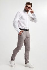 Spodnie męskie w kratkę Maxton3-W JOOP! JEANS. Spodnie materiałowe męskie Joop! Jeans, bez wzorów, z jeansu. W wyprzedaży za 554.25 zł.