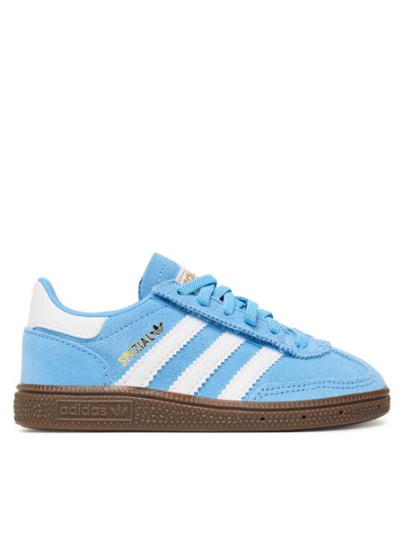Adidas Sneakersy Handball Spezial JQ6381 Niebieski. Niebieskie buty sportowe chłopięce Adidas, bez wzorów, z materiału, bez zapięcia. Za 239.99 zł.