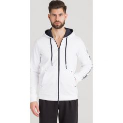BLUZA Armani Exchange. Białe bluzy z kapturem męskie Armani Exchange, l, z materiału. Za 365.40 zł.