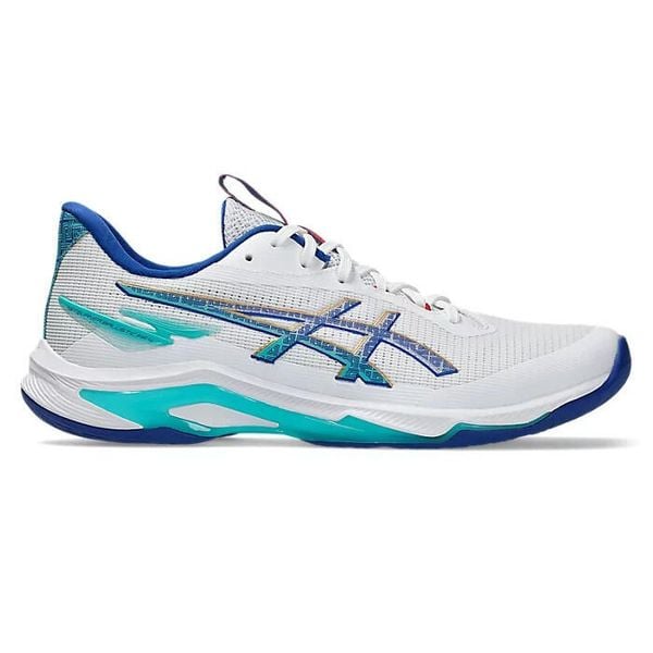 Buty sportowe ASICS Netburner Ballistic FF 4 Białe. Białe buty sportowe na co dzień damskie Asics, bez zapięcia. Za 561.85 zł.