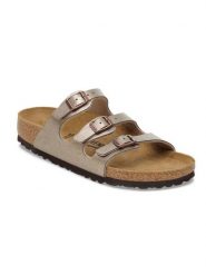 Birkenstock Klapki "Florida" w kolorze szarobrązowym rozmiar: 39. Szare klapki damskie Birkenstock, bez wzorów, bez obcasa. Za 368.96 zł.