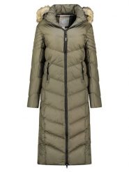 Geographical Norway Płaszcz zimowy "Capucine" w kolorze khaki rozmiar: S. Brązowe płaszcze damskie Geographical Norway, na zimę, s, bez wzorów, z puchu. Za 264.95 zł.