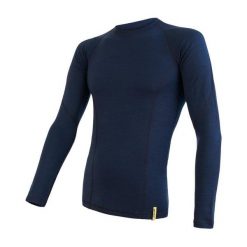 SENSOR Bluzka termoaktywna męska MERINO DF TEE LS-M-Granatowy. Niebieskie bielizna termoaktywna męska Sensor, m, bez wzorów, z materiału. Za 188.90 zł.