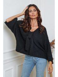 So Cachemire Sweter "Chiwel" w kolorze czarnym rozmiar: M. Czarne swetry klasyczne damskie So Cachemire, m, z wełny, bez kołnierzyka. Za 195.77 zł.