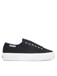 Superga Tenisówki Platform Leggera S2142ZW Czarny. Czarne trampki i tenisówki damskie Superga, bez wzorów, z materiału. Za 299.99 zł.