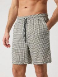 Bjorn_borg BORG LYOCELL RESORT SHORTS BB HOUNDSTOOTH 3. Szare szorty męskie Björn Borg, bez wzorów, z lyocellu, casualowe. Za 384.00 zł.
