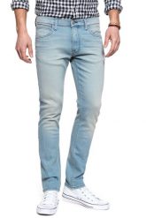 LEE SPODNIE MĘSKIE LUKE LIGHT VINTAGE L719ROMA 112119392. Niebieskie spodnie materiałowe męskie Lee, bez wzorów, z jeansu, vintage. W wyprzedaży za 179.99 zł.