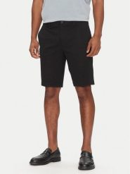 BOSS Szorty materiałowe S_Commuter-J 50511436 Czarny Slim Fit. Czarne szorty męskie Boss, z materiału, bez kołnierzyka. Za 319.99 zł.