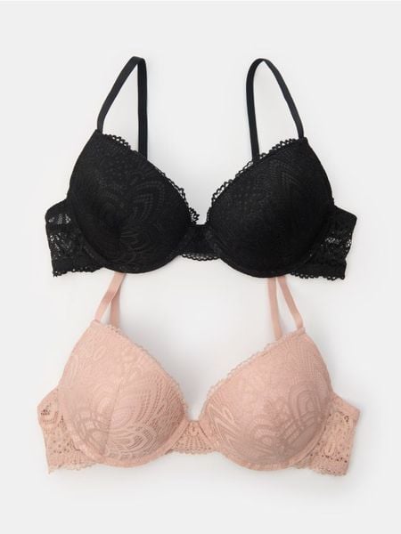 Biustonosze Push up 2 pack - wielobarwny. Biustonosze Sinsay, bez wzorów. W wyprzedaży za 17.99 zł.