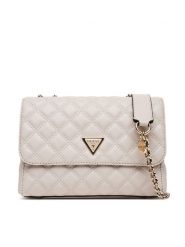 Guess Torebka Giully II HWQG96 73200 Szary. Szare torebki klasyczne damskie Guess, z aplikacjami, ze skóry, bez dodatków. Za 399.99 zł.