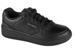 Buty sportowe do chodzenia damskie, Sport Court 2.0 - Core Essential. Czarne buty sportowe na co dzień damskie Skechers, bez wzorów, z materiału, trekkingowe, Skechers Sport. Za 219.99 zł.