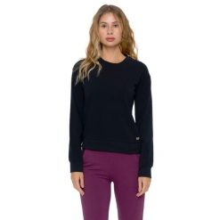 Bluza zimowa Leone 1947 Never Without Damen z Rundhalsausschnitt. Czarne bluzy bez kaptura damskie LEONE 1947 APPAREL, z bawełny. W wyprzedaży za 147.35 zł.