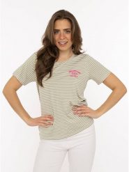 Zwillingsherz Koszulka "Zwillingsherz" w kolorze beżowym rozmiar: XL. Brązowe t-shirty damskie Zwillingsherz, xl, bez wzorów, z wiskozy, bez kołnierzyka. Za 82.99 zł.