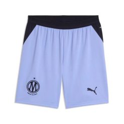Krótki OM 2026/27. Niebieskie szorty męskie Puma, bez wzorów, sportowe. Za 235.00 zł.