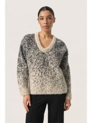 Soaked in Luxury Sweter "Soaked in Luxury" w kolorze kremowym rozmiar: XL. Brązowe swetry klasyczne damskie Soaked in Luxury, xl, z wełny, bez kołnierzyka. Za 162.49 zł.