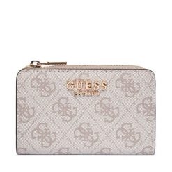Portfel Guess. Brązowe portfele damskie Guess, z aplikacjami. Za 259.99 zł.