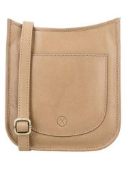 HIDE & STITCHES Skórzana torebka "Jura" w kolorze beżowym - 20 x 21 x 8 cm rozmiar: onesize. Brązowe torebki klasyczne damskie HIDE & STITCHES, bez wzorów, z materiału, bez dodatków. Za 217.99 zł.