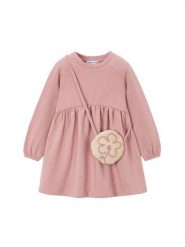 Mayoral Sukienka codzienna 4926 Różowy Regular Fit. Czerwone sukienki dziewczęce Mayoral, bez wzorów, z syntetyku, bez ramiączek. Za 169.99 zł.