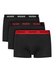 HUGO Komplet bokserek Trunk Triplet Pack 50532611 Szary. Szare bokserki męskie Hugo, bez wzorów, z bawełny. Za 199.99 zł.