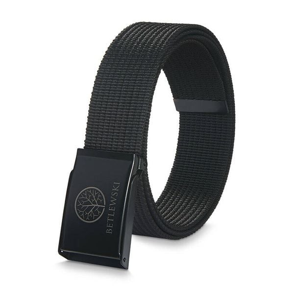 Pasek parciany BETLEWSKI czarny PRC-01_CZ-2 4XL. Czarne paski męskie Betlewski, bez wzorów, z materiału. Za 55.99 zł.