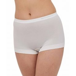 Bokserki damskie classic z wełną Brubeck COMFORT MERINO. Białe bokserki i panty damskie Brubeck, l, bez wzorów, z elastanu. Za 61.99 zł.