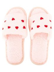 Zwillingsherz Kapcie w kolorze jasnoróżowo-czerwonym rozmiar: S/M. Czerwone kapcie damskie Zwillingsherz, z materiału. Za 60.99 zł.
