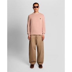 Sweter bawełnowy Lyle & Scott. Brązowe swetry męskie LYLE AND SCOTT, m, bez wzorów, z bawełny, bez kołnierzyka. Za 263.00 zł.