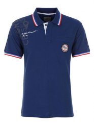 Peak Mountain Koszulka polo "Calor" w kolorze granatowym rozmiar: XXL. Niebieskie koszulki polo męskie Peak Mountain, xxl, bez wzorów, z bawełny, bez ramiączek. Za 87.81 zł.