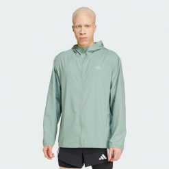 Kurtka Run It. Czarne kurtki treningowe męskie Adidas, m, bez wzorów, do biegania. Za 279.00 zł.
