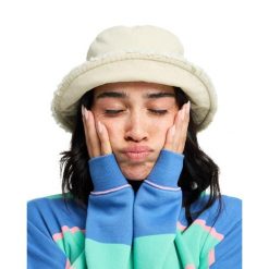 Kapelusz bucket dla Kobiety VICTIM OF LOVE Beżowy. Brązowe kapelusze damskie Roxy, bez wzorów, z bawełny. Za 129.99 zł.