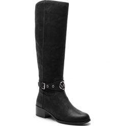 Oficerki MICHAEL MICHAEL KORS - Heather Boot 40F8HAMB5S Black. Czarne kozaki damskie MICHAEL Michael Kors, z materiału, bez obcasa, na obcasie. W wyprzedaży za 769.00 zł.