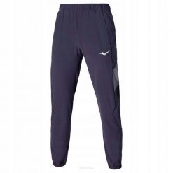 Spodnie tenisowe Mizuno Frontier Shadow Pants. Szare spodnie materiałowe męskie Mizuno, bez wzorów, sportowe. Za 289.00 zł.
