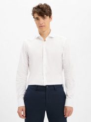 JOOP! koszula biznesowa - Pares Mężczyźni Slim Fit Bawełna biały, 38. Białe koszule męskie Joop!, m, bez wzorów, z bawełny, bez kołnierzyka, bez ramiączek. Za 459.95 zł.
