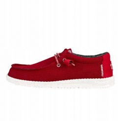 HeyDude Męskie Mokasyny Wally Sport Mesh. Czerwone mokasyny męskie Hey dude, z materiału. Za 259.00 zł.