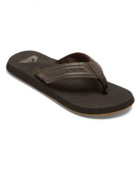 Sandały wsuwane dla Mężczyzn MONKEY WRENCH CORE Brązowy. Brązowe klapki i japonki męskie Quiksilver, z materiału, bez zapięcia. Za 129.99 zł.