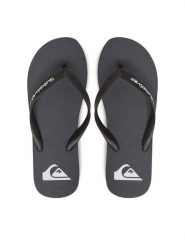 Quiksilver Japonki Molokai Core AQYL101325 Czarny. Czarne klapki i japonki męskie Quiksilver, z tworzywa sztucznego. Za 49.99 zł.