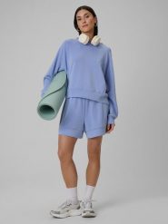 4F Spodenki dresowe z modalem damskie - granatowe XL. Niebieskie szorty damskie 4f, bez wzorów, z dresówki. Za 129.99 zł.