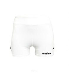 Spodenki tenisowe Diadora Tights Pocket. Białe szorty damskie Diadora, bez wzorów, z elastanu. Za 99.00 zł.