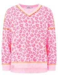 Zwillingsherz Sweter "Soft Leo" w kolorze różowym rozmiar: L/XL. Różowe bluzy bez kaptura damskie Zwillingsherz, l, bez kołnierzyka. Za 152.62 zł.