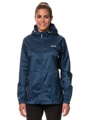 Regatta Kurtka przeciwdeszczowa "Pack It III" w kolorze granatowym rozmiar: 48. Niebieskie kurtki przeciwdeszczowe damskie Regatta, s, bez kaptura. Za 113.45 zł.